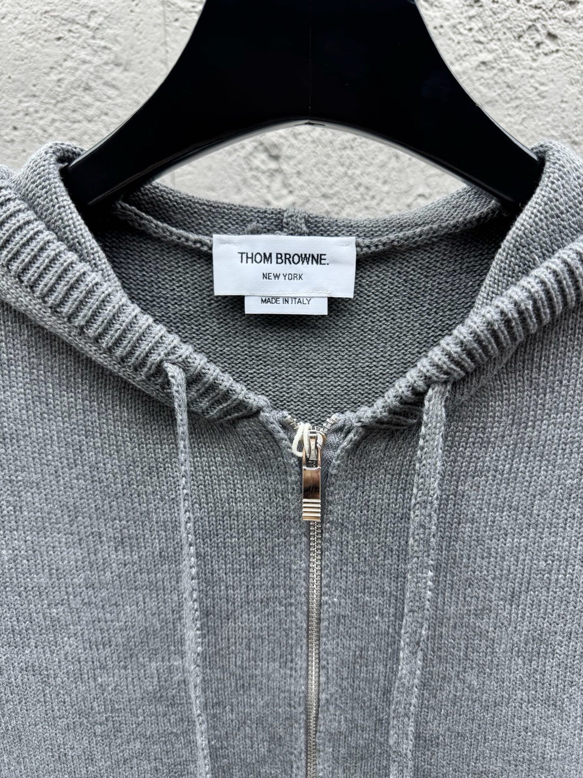 Navy Cotton Bar Stripe Zip-Through - Men's