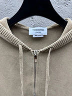 Navy Cotton Bar Stripe Zip-Through - Men's