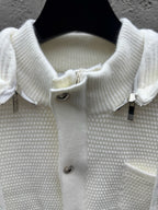 4-Bar Hooded Cardigan Navy - Men's