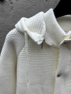 4-Bar Hooded Cardigan Navy - Men's