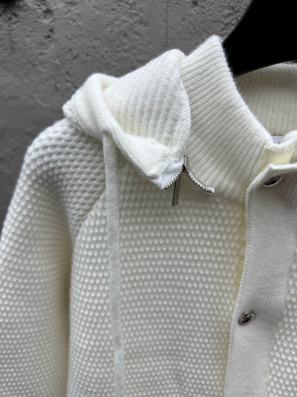 4-Bar Hooded Cardigan Navy - Men's