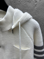 4-Bar Hooded Cardigan Navy - Men's