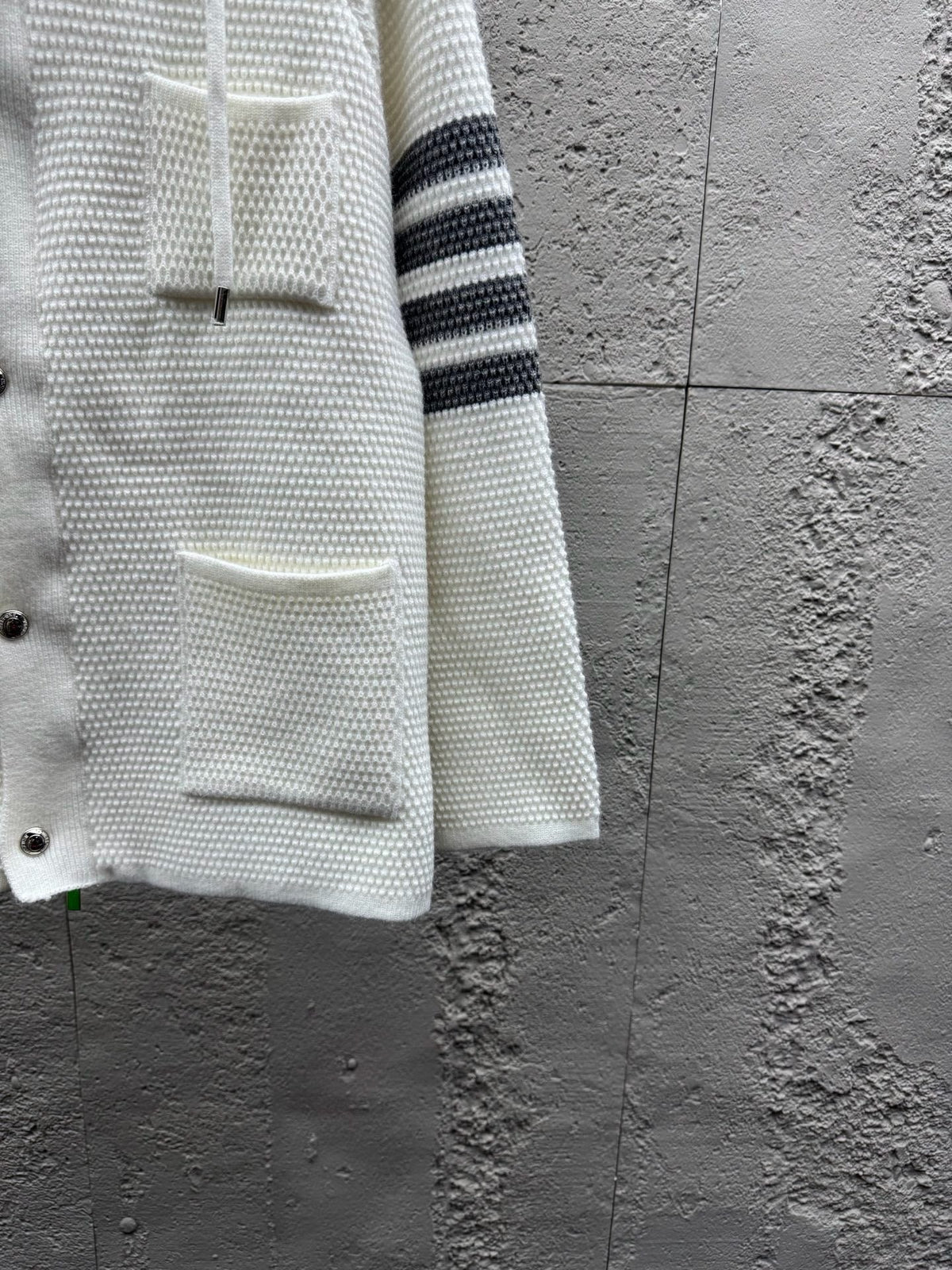 4-Bar Hooded Cardigan Navy - Men's