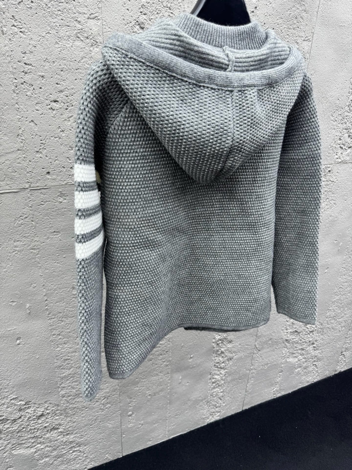 4-Bar Hooded Cardigan Navy - Men's