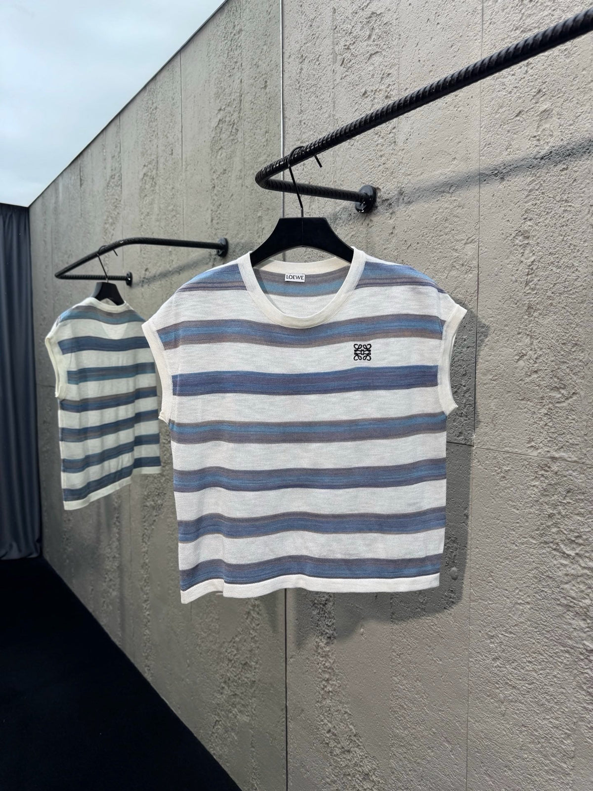 White Cotton Breton Stripe Short-Sleeve - Men's