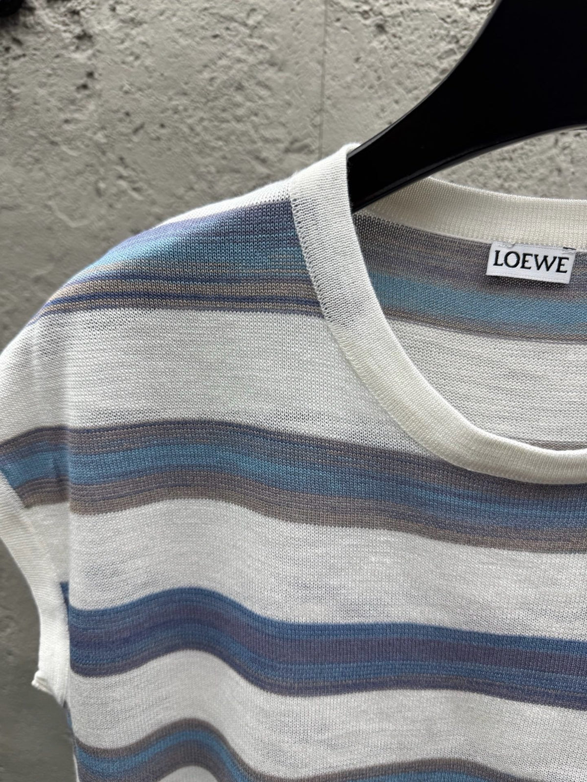 White Cotton Breton Stripe Short-Sleeve - Men's