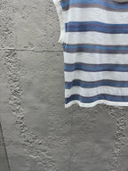 White Cotton Breton Stripe Short-Sleeve - Men's