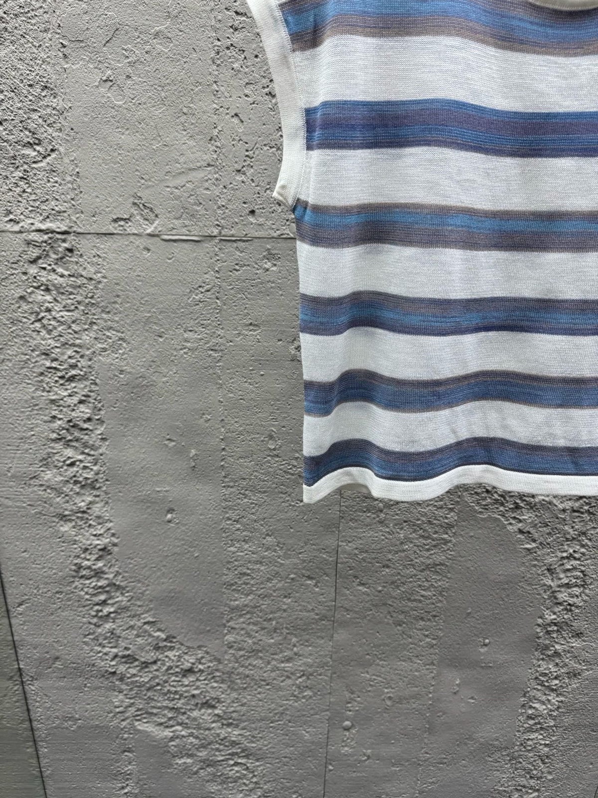 White Cotton Breton Stripe Short-Sleeve - Men's