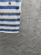 White Cotton Breton Stripe Short-Sleeve - Men's