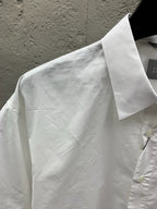 Blue Cotton Plain Short-Sleeve - Men's