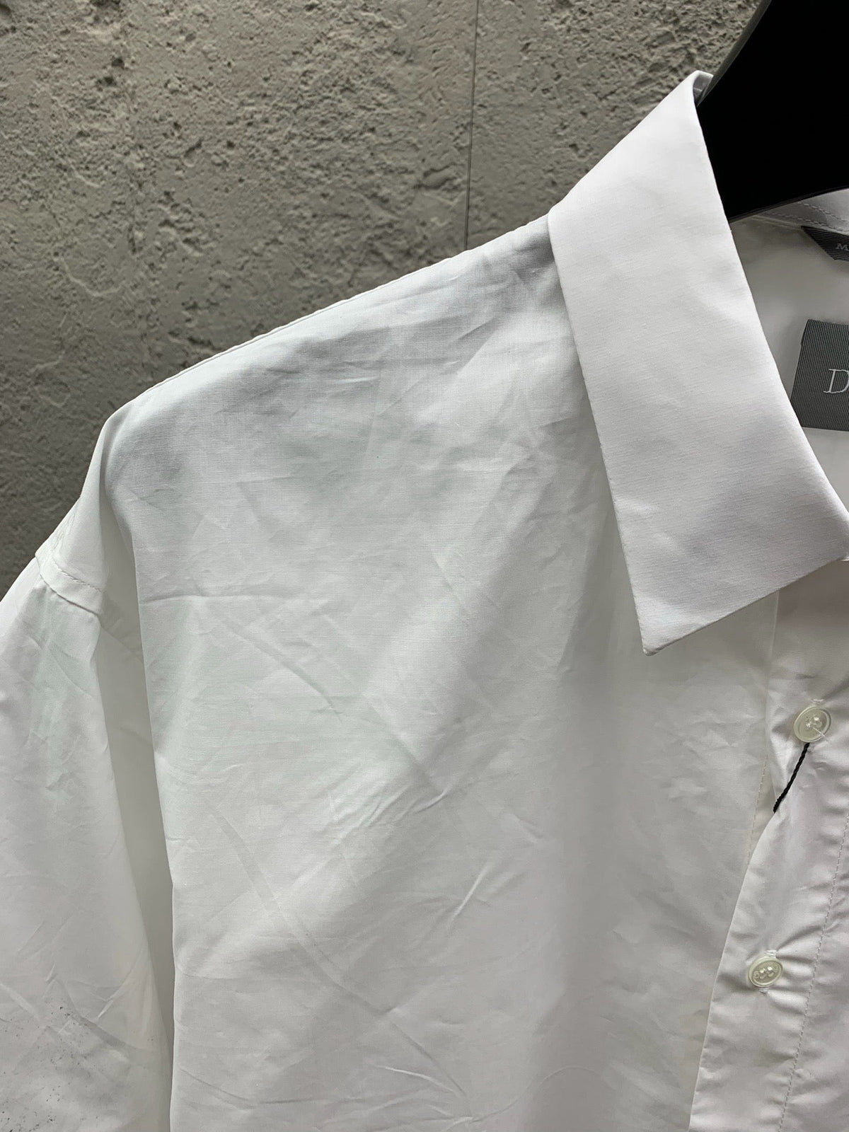 Blue Cotton Plain Short-Sleeve - Men's
