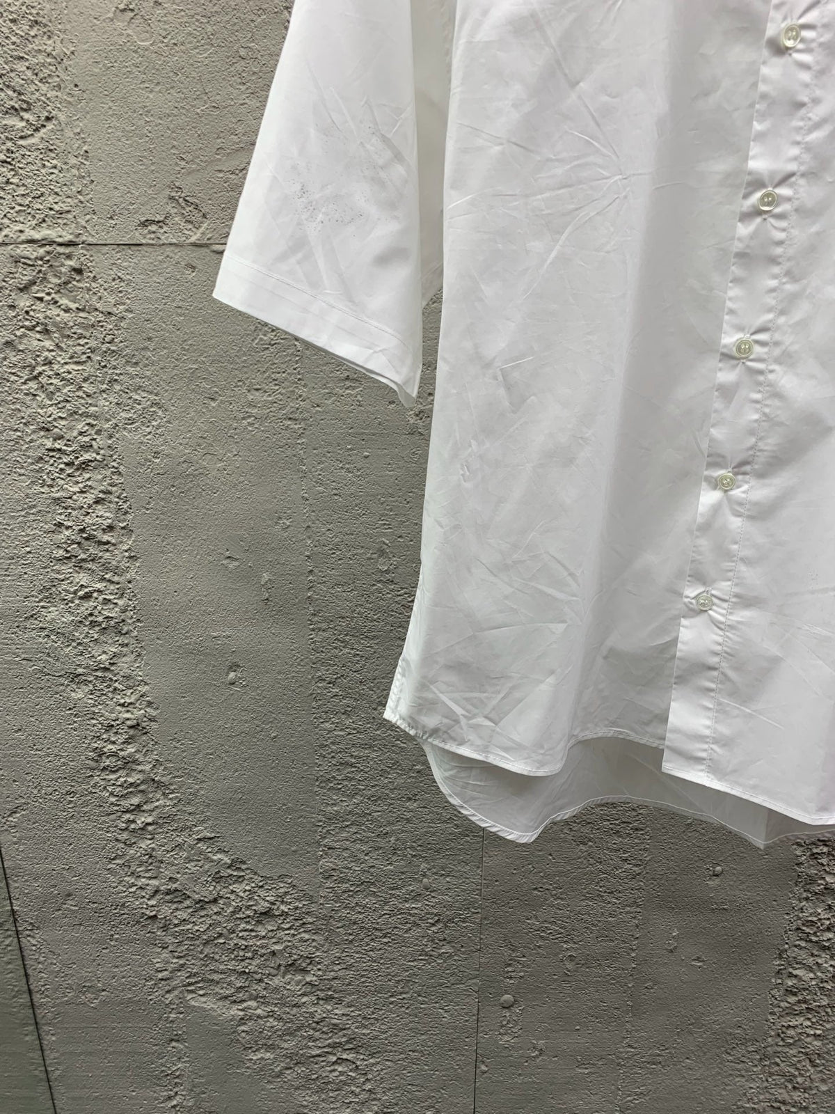 Blue Cotton Plain Short-Sleeve - Men's