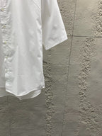 Blue Cotton Plain Short-Sleeve - Men's