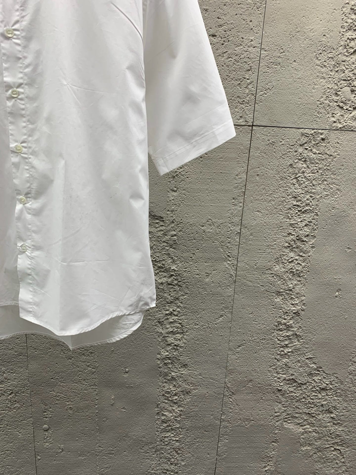 Blue Cotton Plain Short-Sleeve - Men's