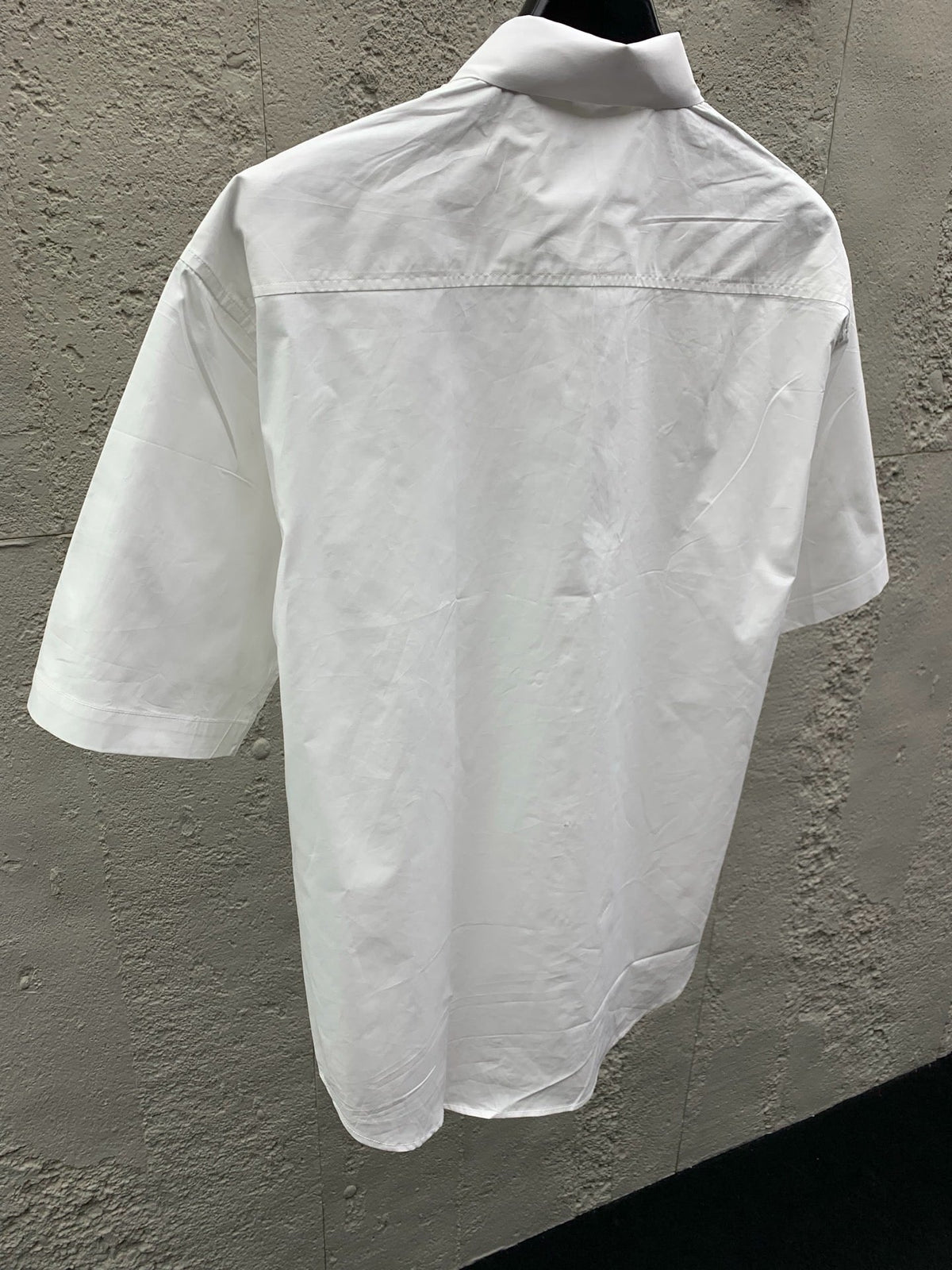 Blue Cotton Plain Short-Sleeve - Men's