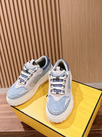 White Leather Colourblock Chunky - Men's
