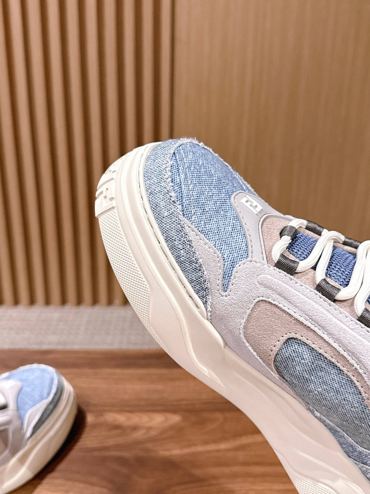White Leather Colourblock Chunky - Men's