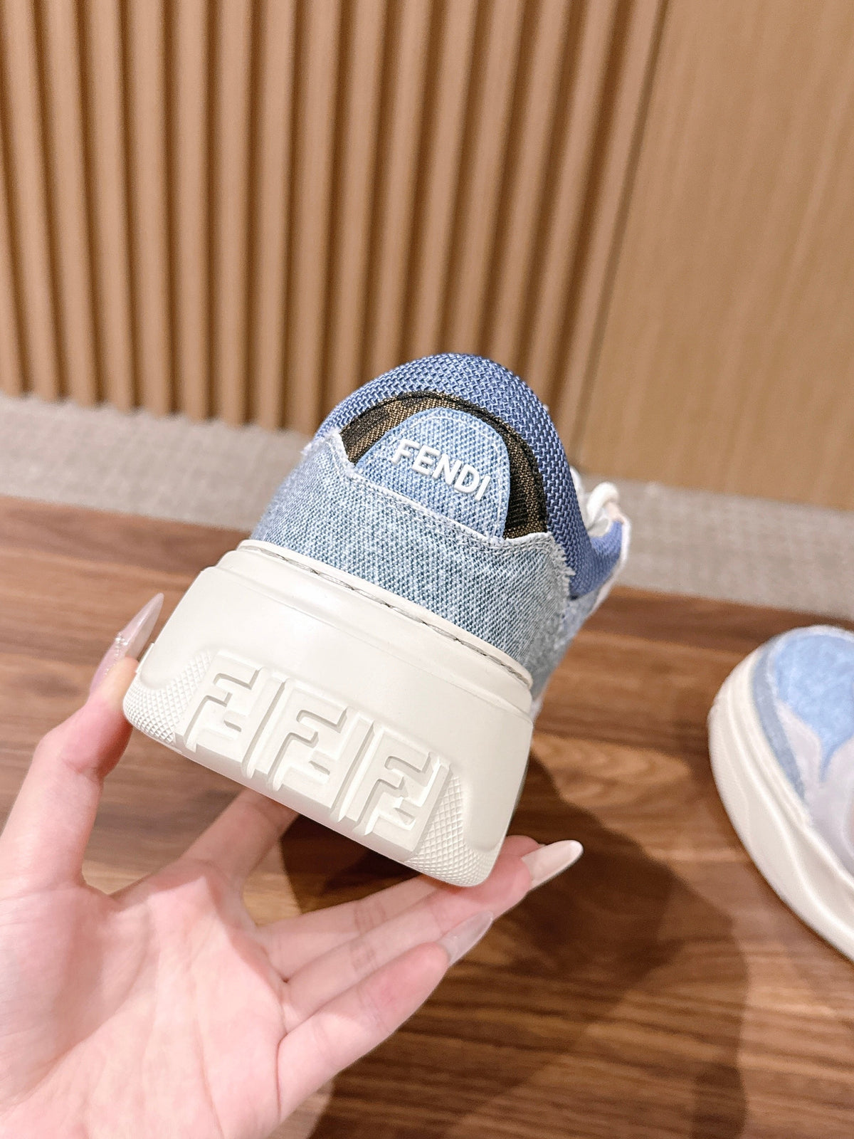 White Leather Colourblock Chunky - Men's