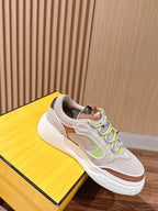 White Leather Colourblock Chunky - Men's