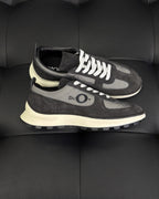 Leather Low-Top Cream Sneakers - Men's