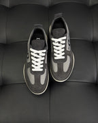Leather Low-Top Cream Sneakers - Men's