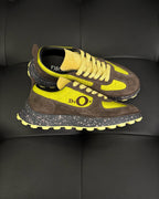 Leather Low-Top Cream Sneakers - Men's