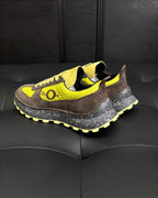 Leather Low-Top Cream Sneakers - Men's