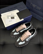 Leather Low-Top Cream Sneakers - Men's