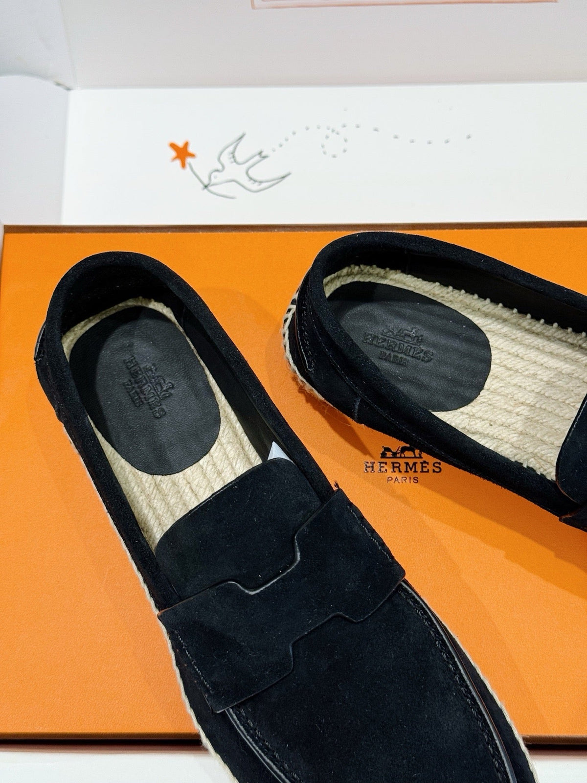 Blue Suede Espadrille Sole Loafer - Men's