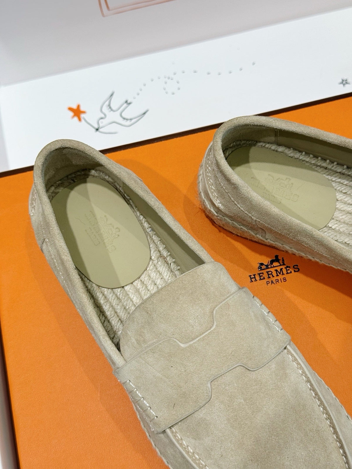 Blue Suede Espadrille Sole Loafer - Men's