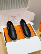 Brown Suede Espadrille Sole Loafer - Men's