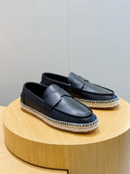 Brown Suede Espadrille Sole Loafer - Men's