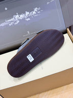 Brown Suede Cork Footbed Double Strap - Men's
