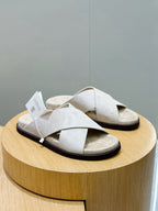 Brown Suede Plain Crossover - Men's