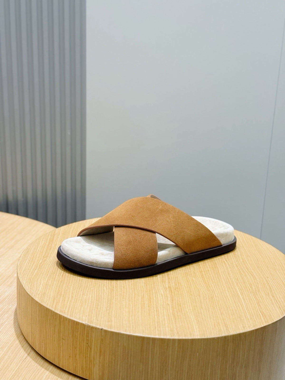 Camel Suede Plain Crossover - Men's