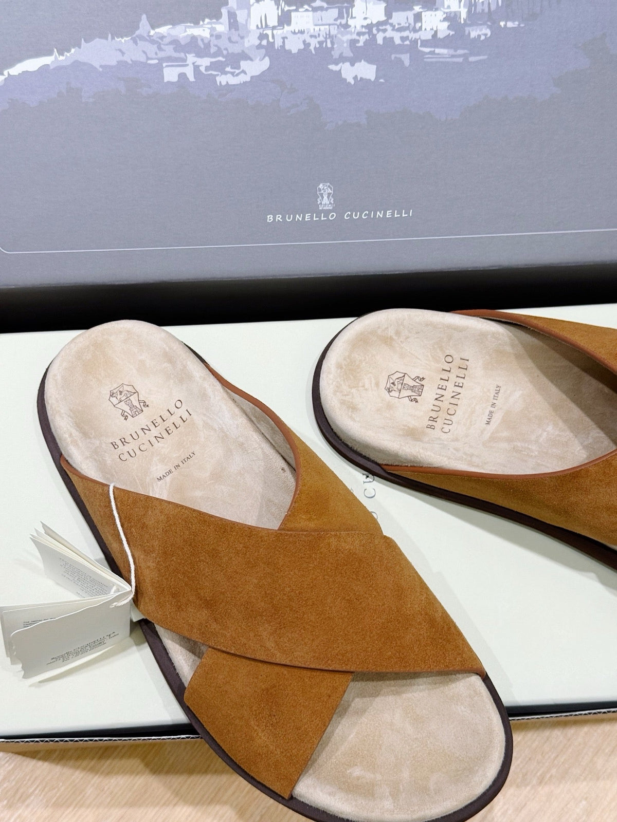 Camel Suede Plain Crossover - Men's