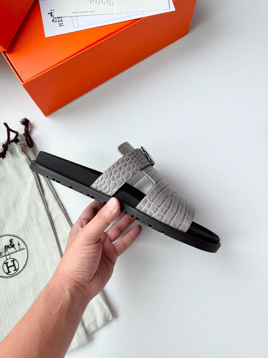 Brown Leather Metal Bit Single Band - Men's