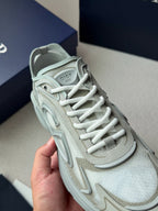 Mesh Runner Silver Sneakers - Men's