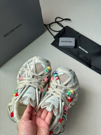 Floral Graffiti Print Sneakers