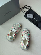 Floral Graffiti Print Sneakers