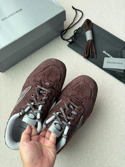 Distressed Mesh White and Pink Sneakers