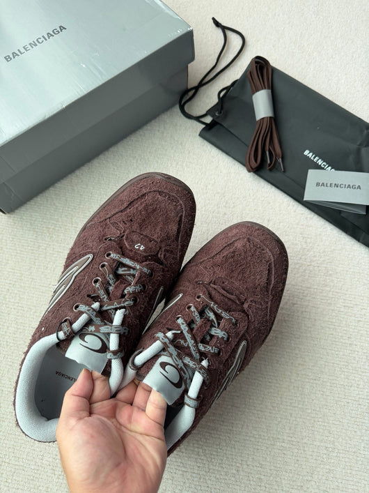 Distressed Mesh White and Pink Sneakers