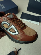 Mesh Runner Burgundy Sneakers - Men's