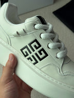 Grey Suede Contrast Sole Low-Top - Men's