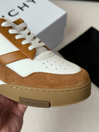Grey Suede Contrast Sole Runner - Men's
