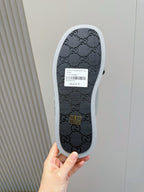 Blue Canvas Monogram Print Crossover - Men's