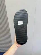 Blue Canvas Colourblock Double Strap - Men's
