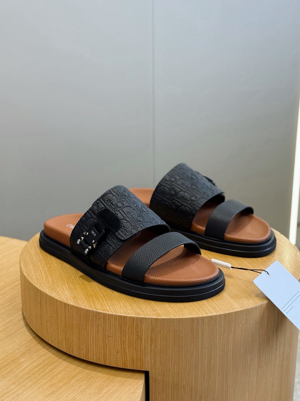 Blue Canvas Colourblock Double Strap - Men's