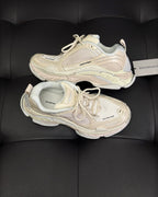 Panelled Runner Cream Sneakers