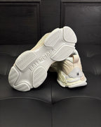 Panelled Runner Cream Sneakers